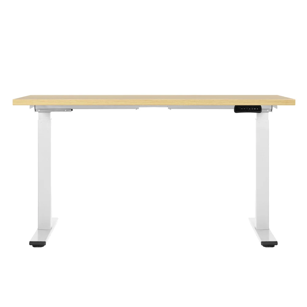 Standing Desk Motorised Dual Motor 140CM White Oak - Image 3