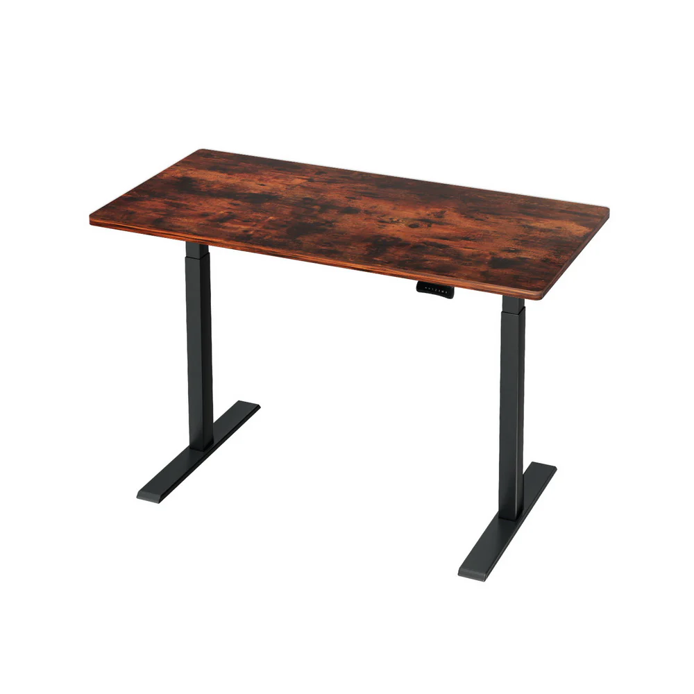 Standing Desk Motorised Dual Motor Rustic Brwon 120CM - Image 7