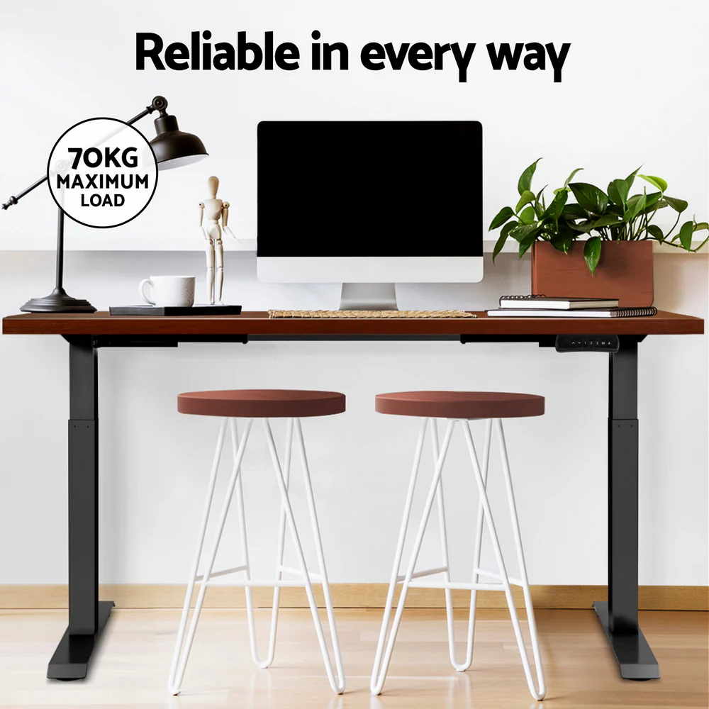 Standing Desk Motorised Dual Motor Walnut 120CM - Image 6