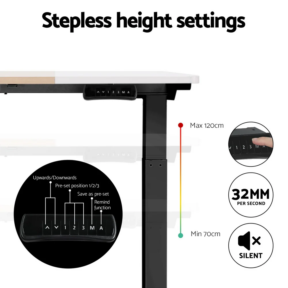 Standing Desk Motorised Electric Dual Motor 120CM - Image 5