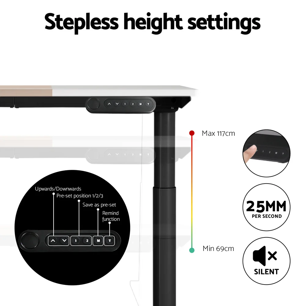 Standing Desk Motorised Electric Dual Motor 120CM - Image 5