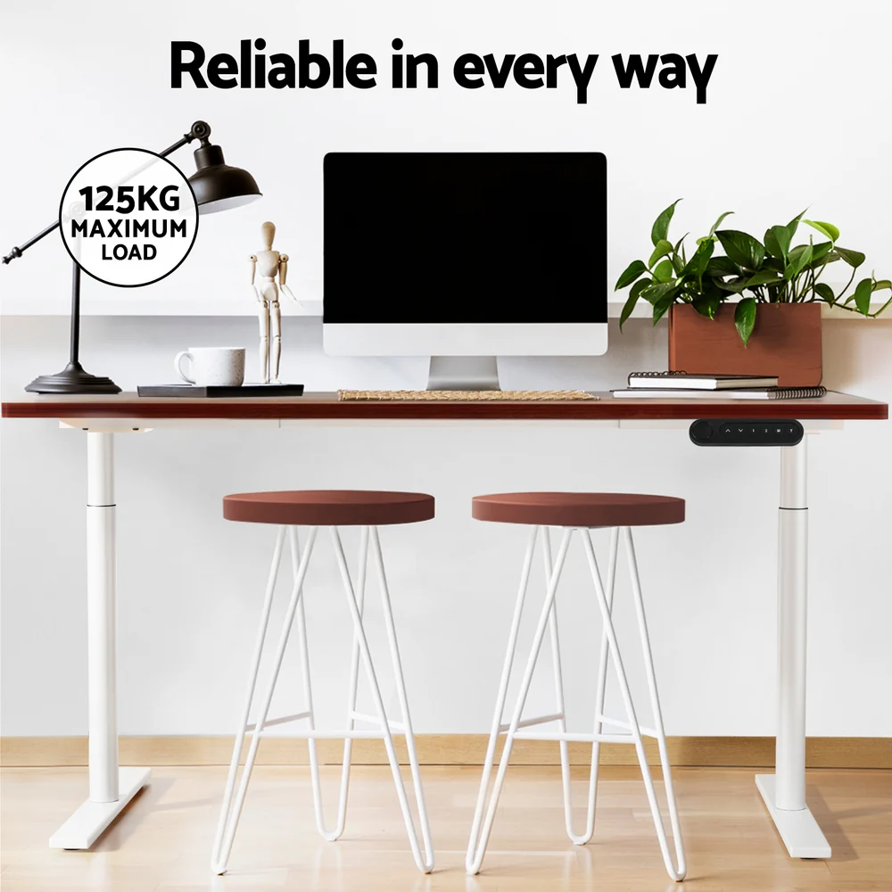 Standing Desk Motorised Electric Dual Motor 120CM Walnut - Image 6