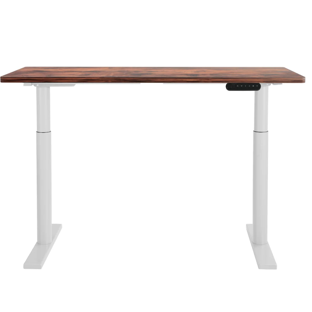 Standing Desk Motorised Electric Dual Motor 140CM Rustic Brown - Image 3