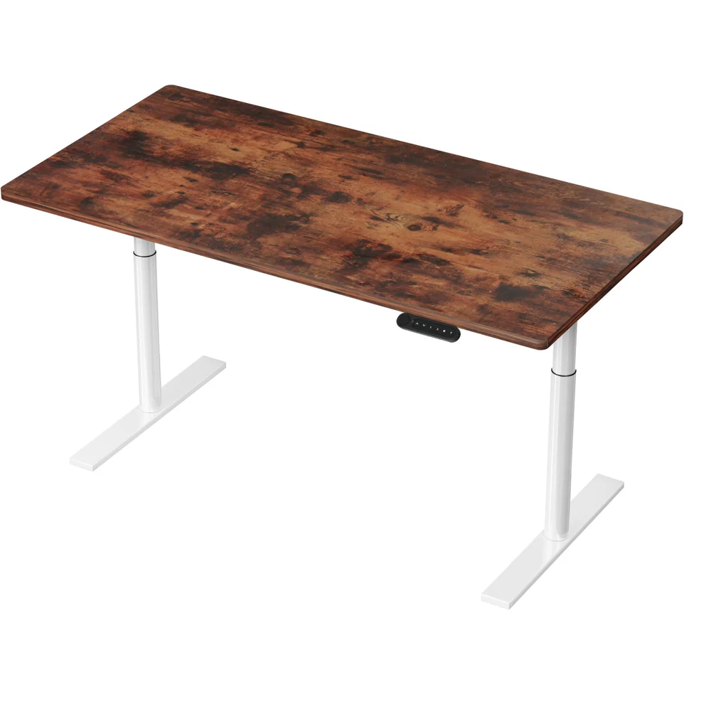 Standing Desk Motorised Electric Dual Motor 140CM Rustic Brown - Image 7