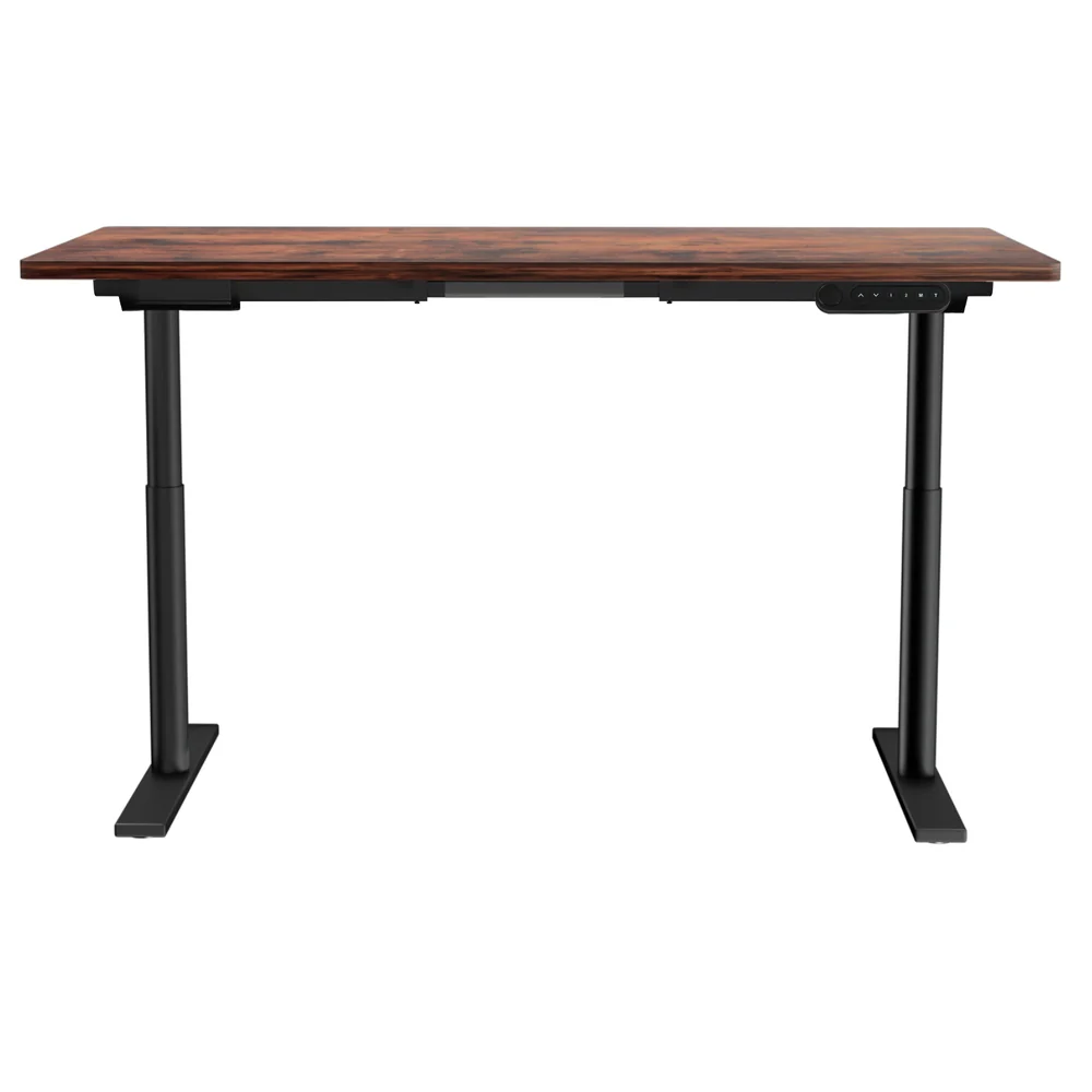 Standing Desk Motorised Electric Dual Motor Rustic Brown 140CM - Image 3