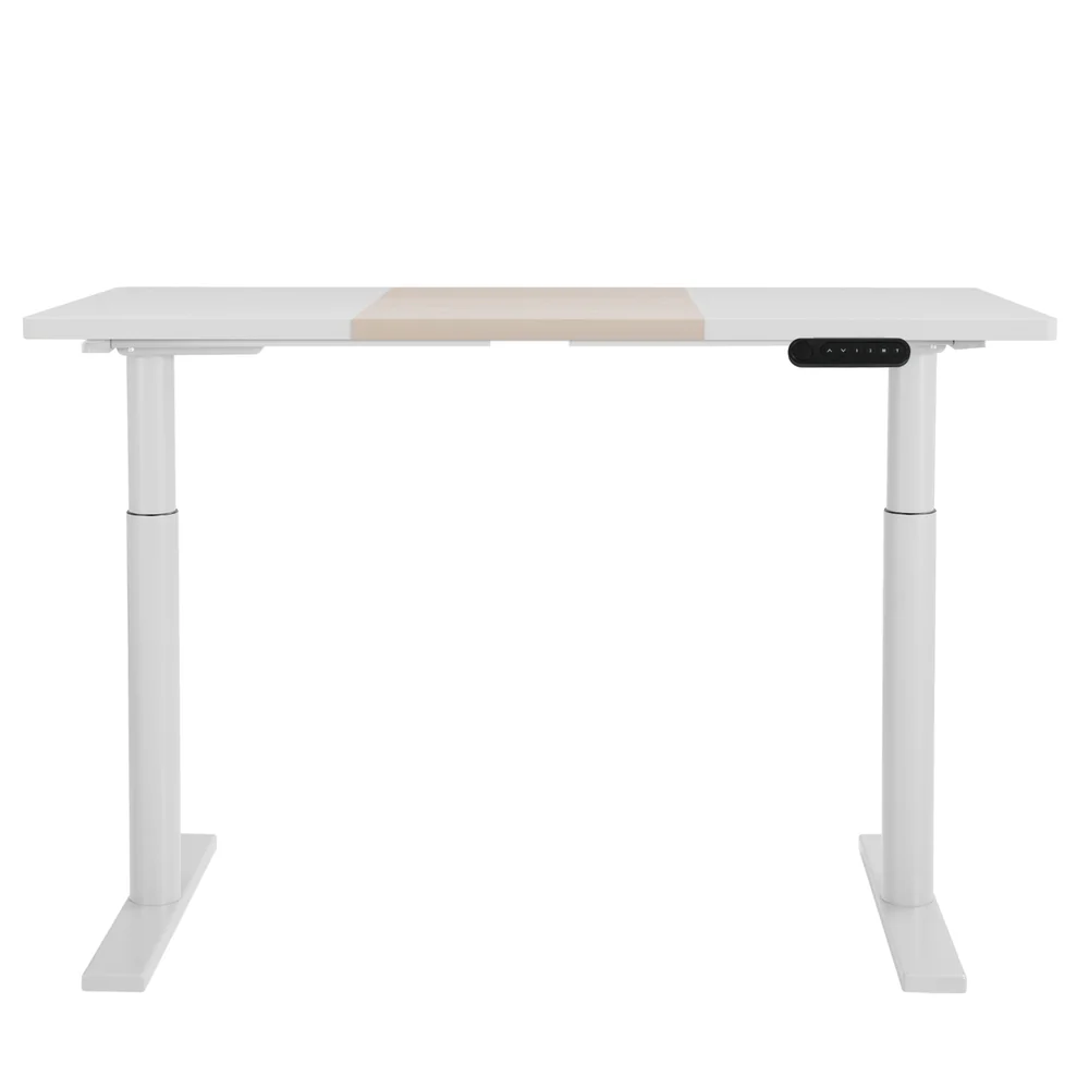 Standing Desk Motorised Electric Dual Motor Splice White Pine 120CM - Image 3