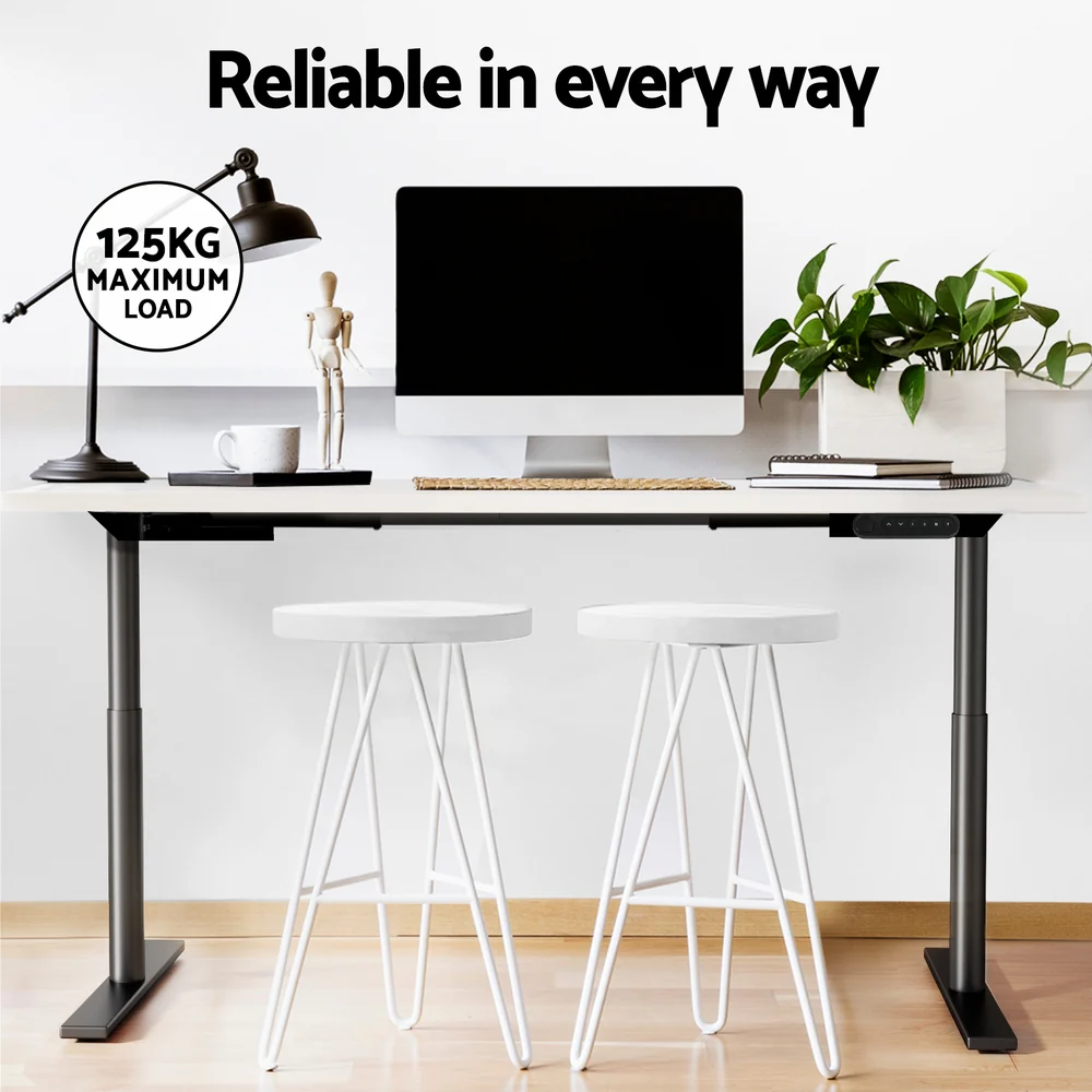 Standing Desk Motorised Electric Dual Motor White 120CM - Image 6