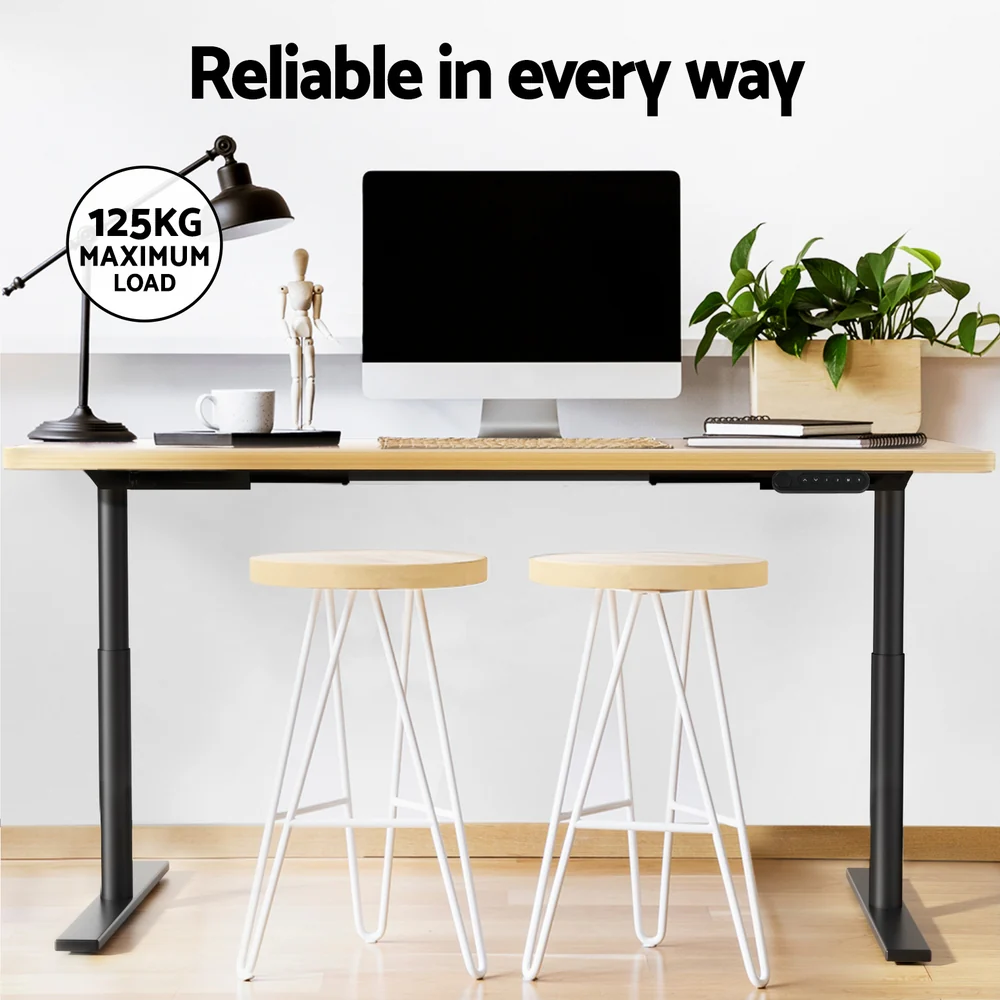 Standing Desk Motorised Electric Dual Motor White Oak 140CM - Image 6