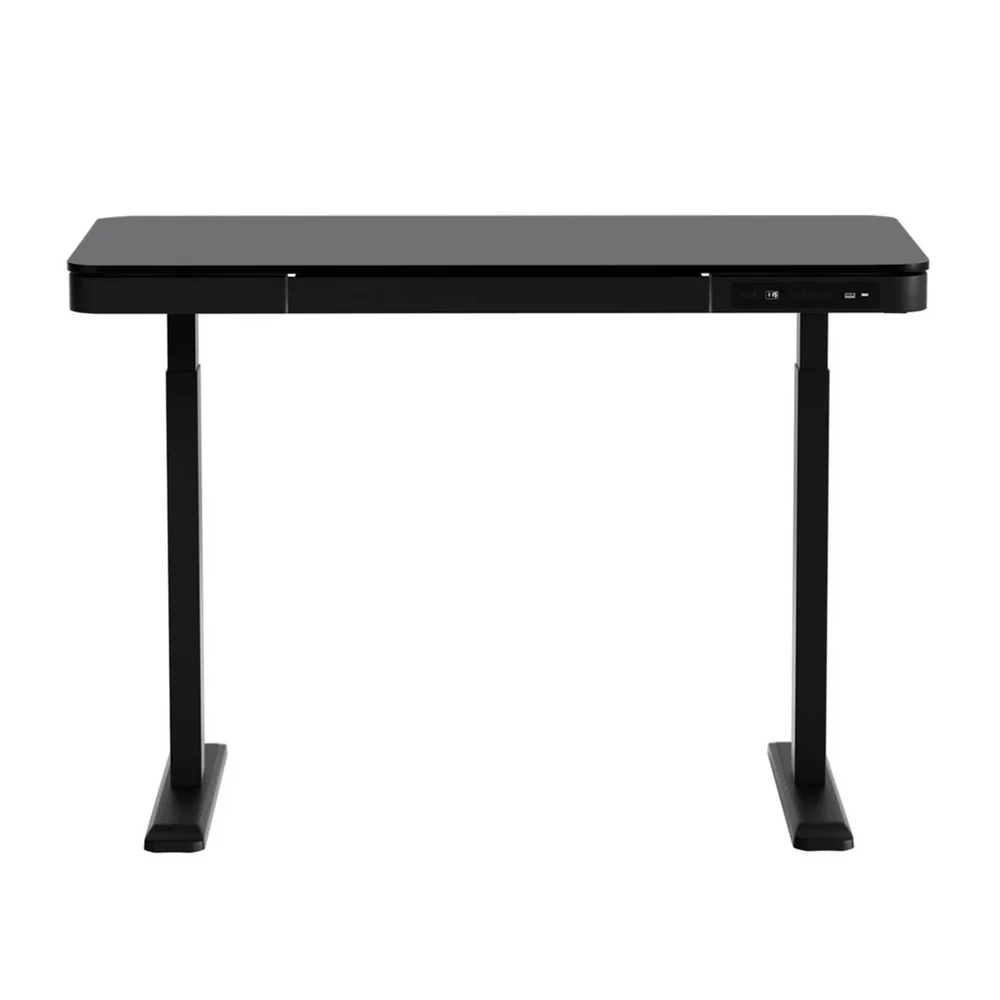Standing Desk Motorised Electric Motor Drawer 120CM Black - Image 3