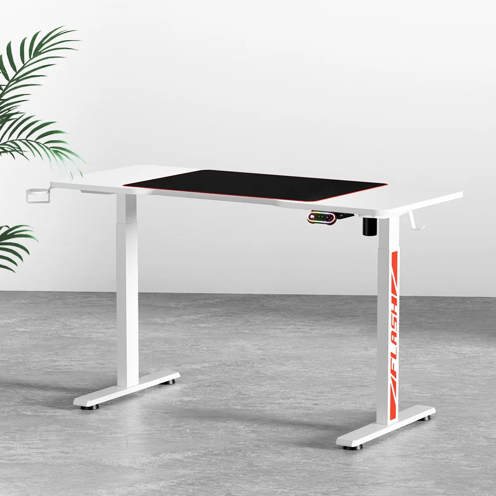 Standing Desk Motorised Gaming Desks White 140CM - Image 8