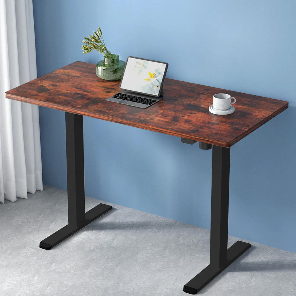 Standing Desk Motorised Rustic Brown 120CM