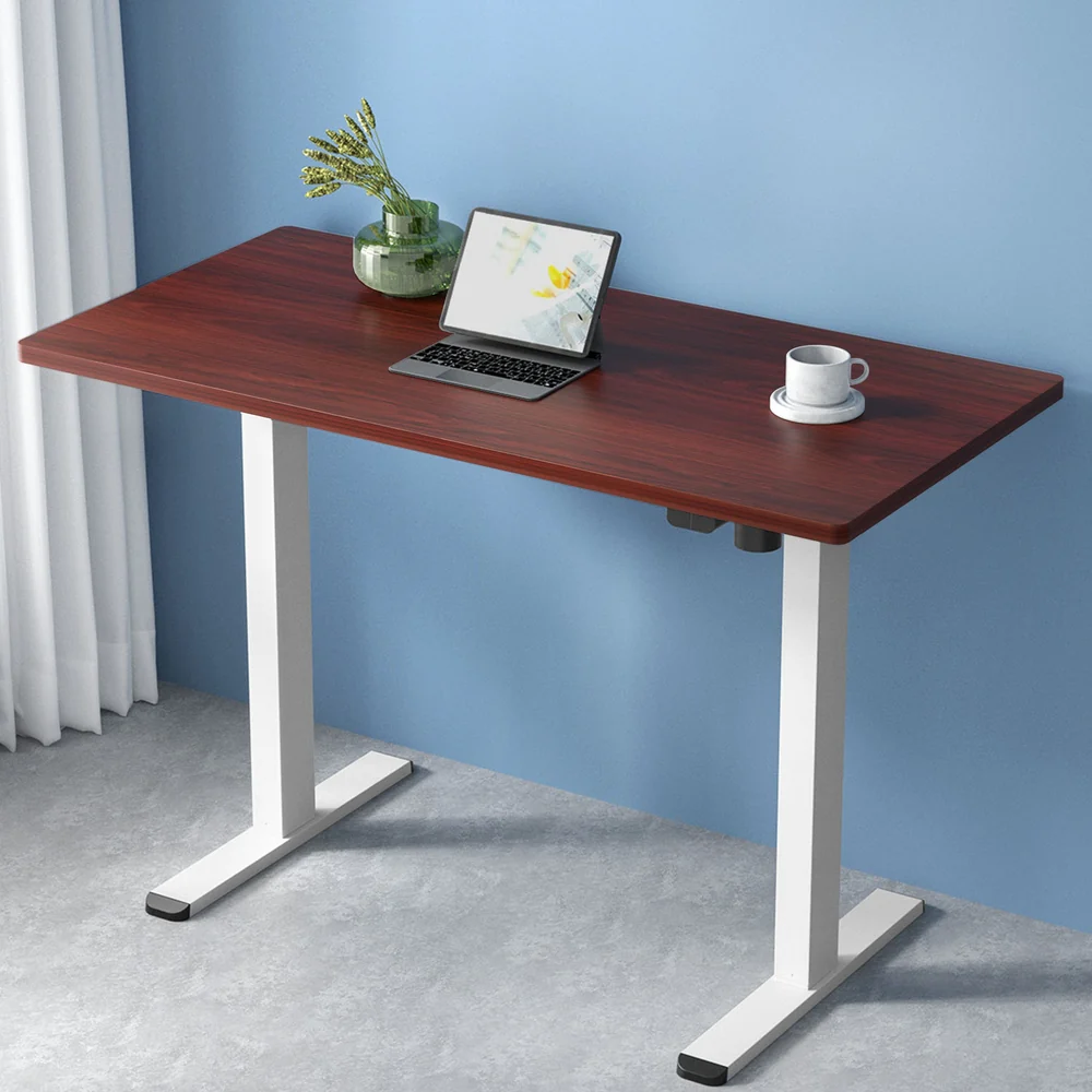 Standing Desk Motorised Sit Stand Desks Walnut 120CM