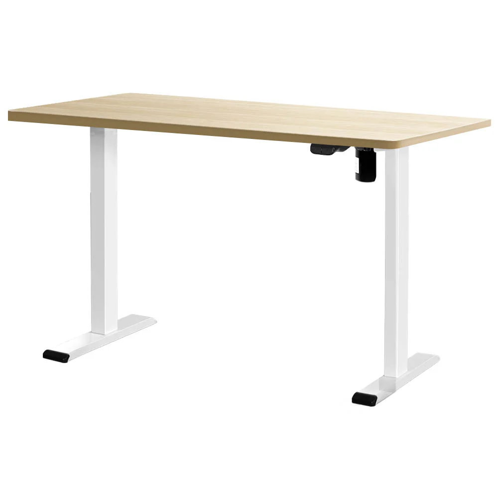 Standing Desk Motorised Sit Stand Desks White Oak 140CM - Image 7