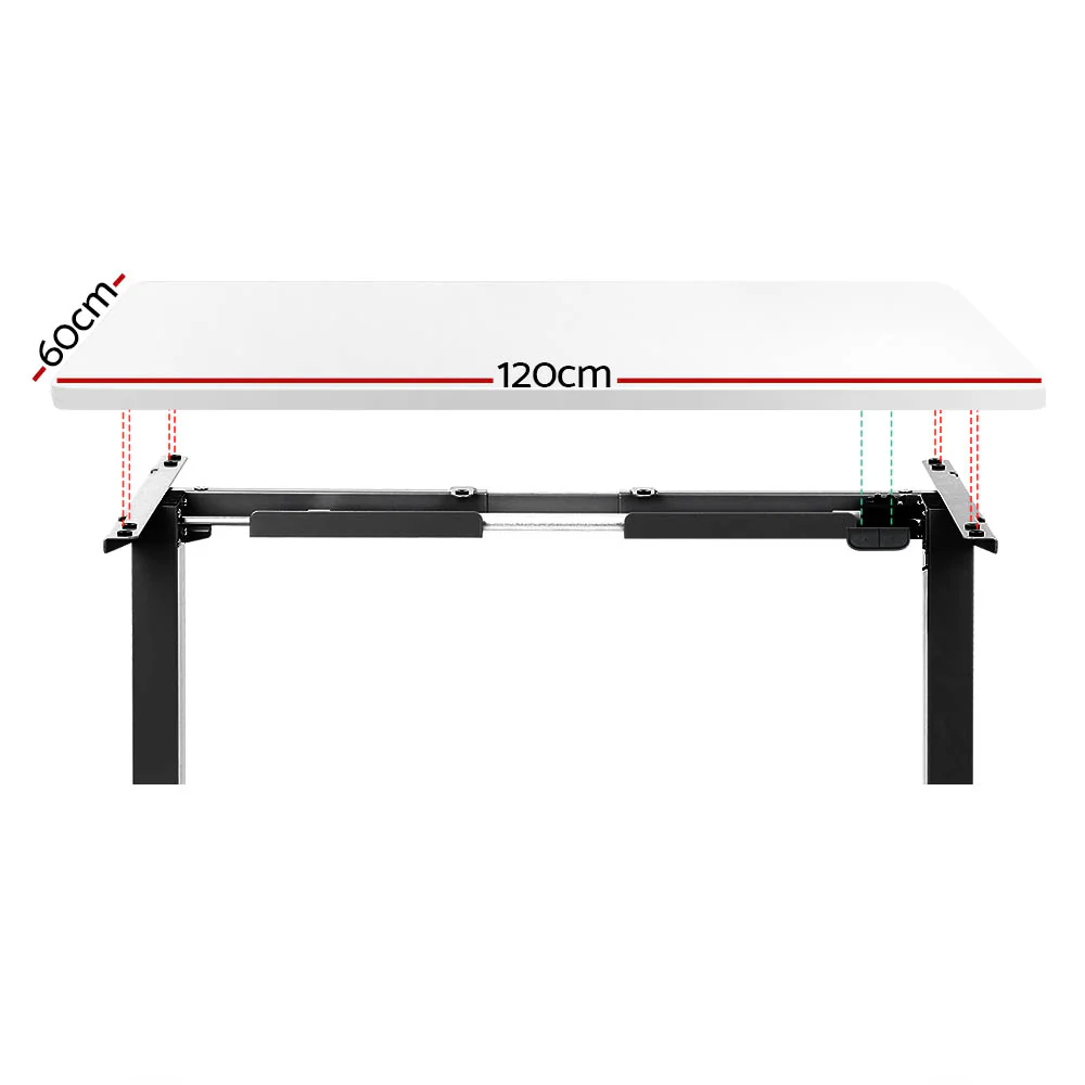 Standing Desk Motorised White 120CM - Image 3