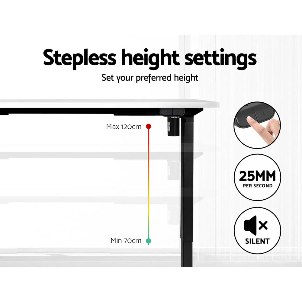 Standing Desk Motorised White 120CM - Image 4