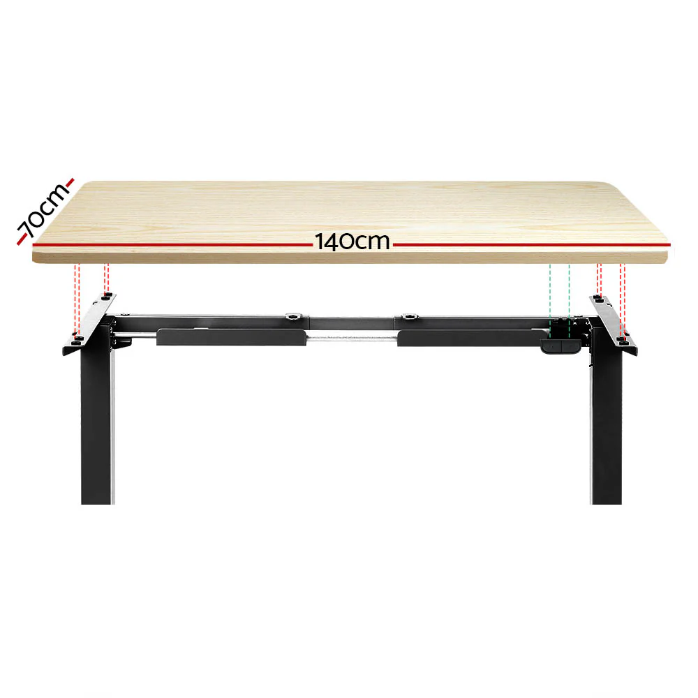 Standing Desk Motorised White Oak 140CM - Image 3