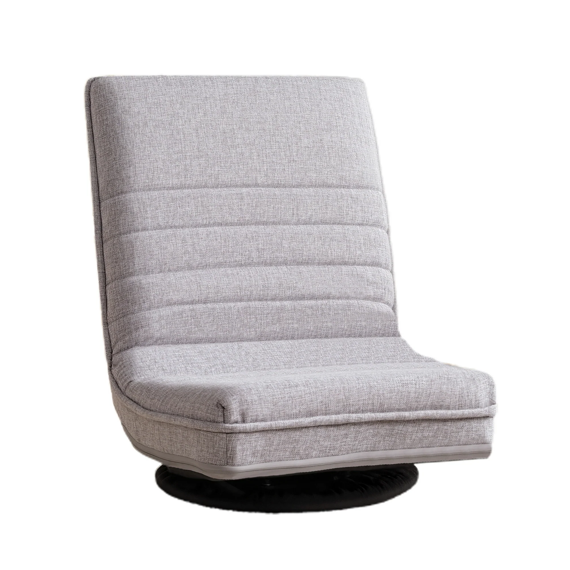 Swivel 360 Adjustable Foldable Floor Lounge Chair - Grey - Image 8