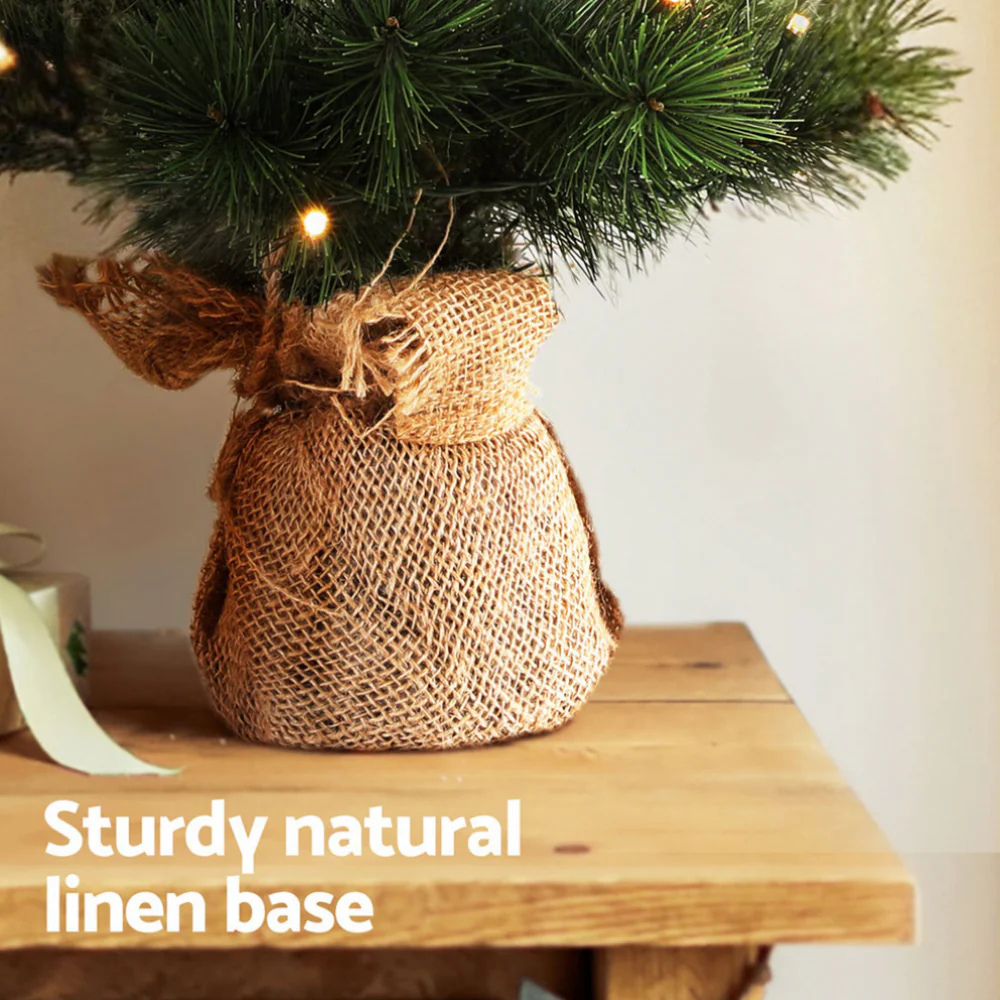 60CM Tabletop Christmas Tree – 52 Tips – Pre-lit 50 LED Lights (8 Modes, Timer Function) - Image 6