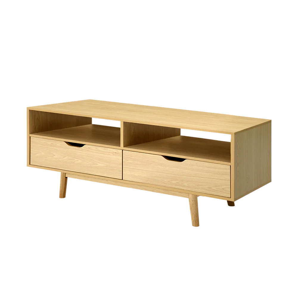 TV Cabinet Entertainment Unit 120cm Pine Ford - Image 4