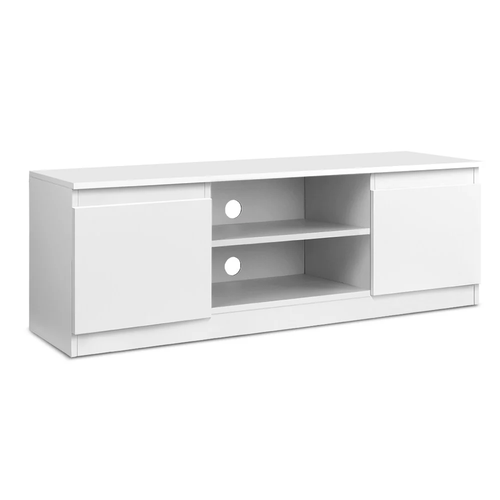 TV Cabinet Entertainment Unit 120cm White Anita - Image 2