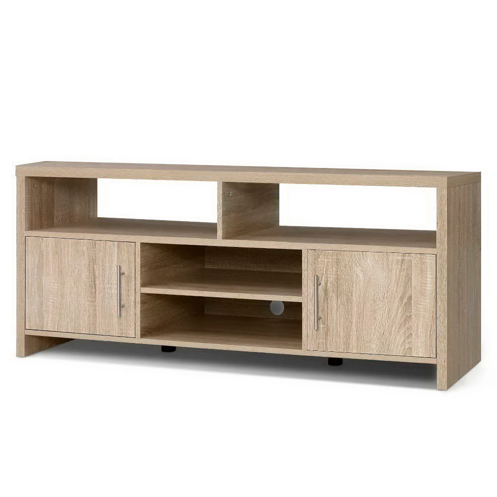 TV Cabinet Entertainment Unit 140cm Oak Ken - Image 2