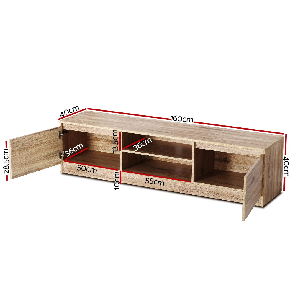 TV Cabinet Entertainment Unit 160cm Pine Charles - Image 3
