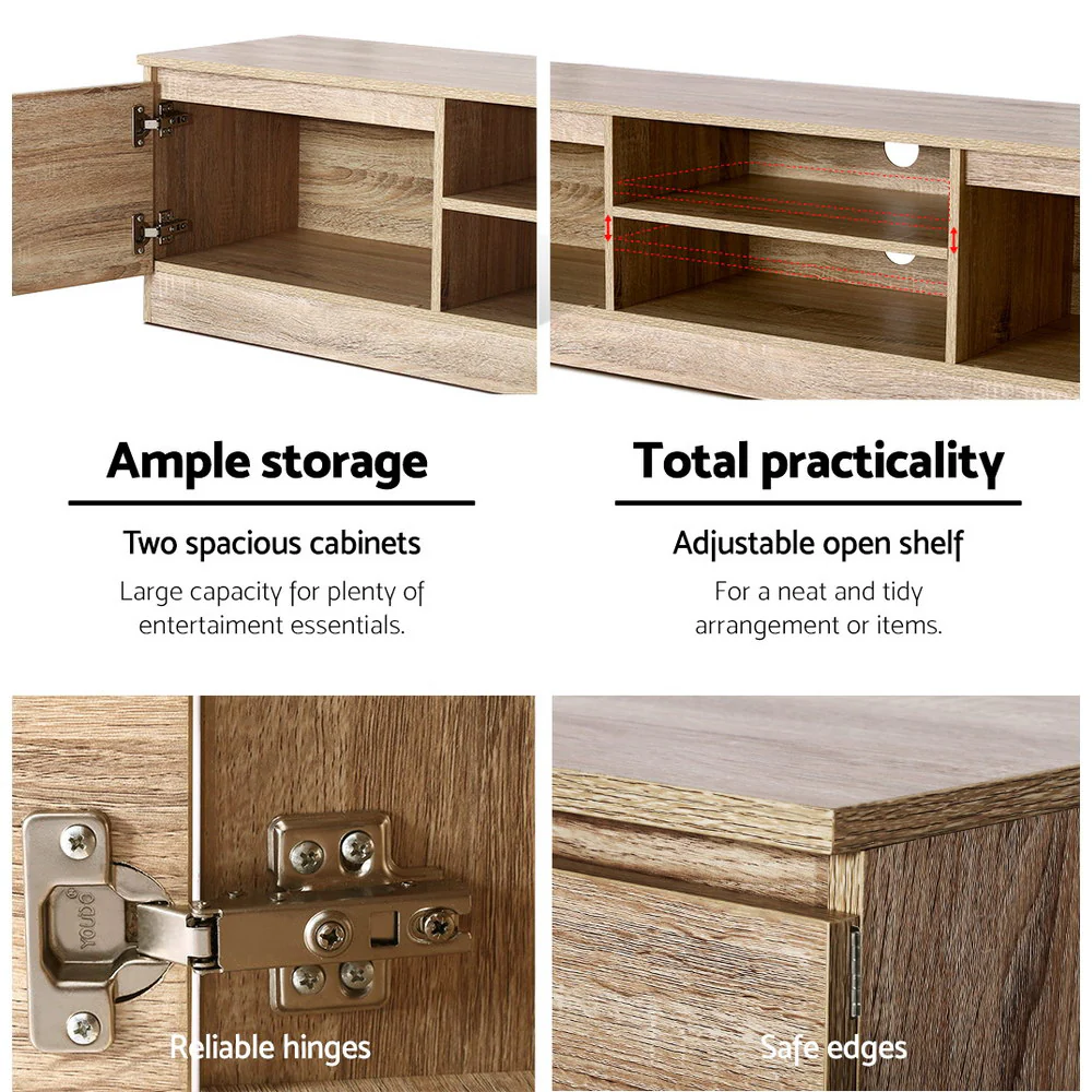 TV Cabinet Entertainment Unit 160cm Pine Charles - Image 7