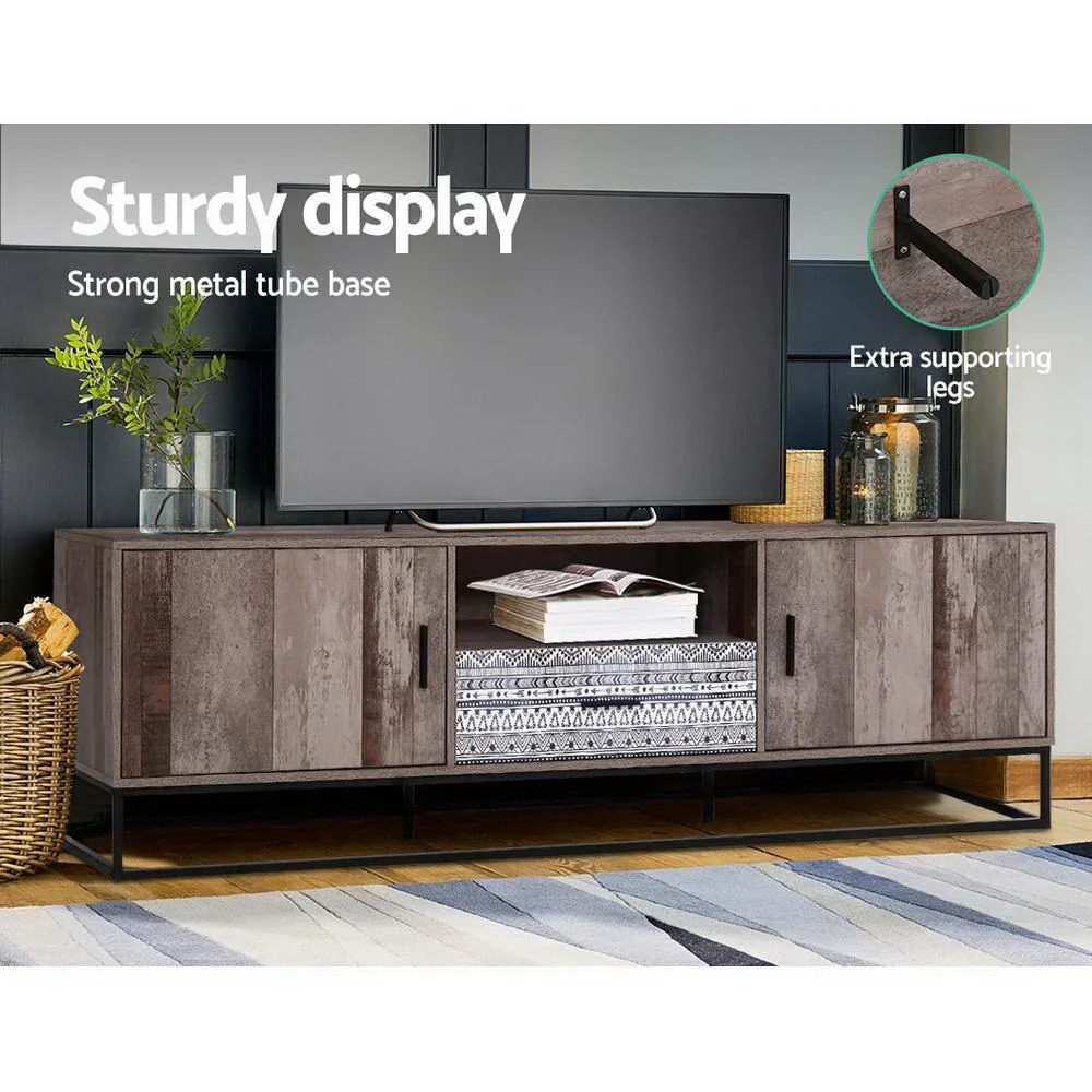 TV Cabinet Entertainment Unit 180cm Industrial - Image 7