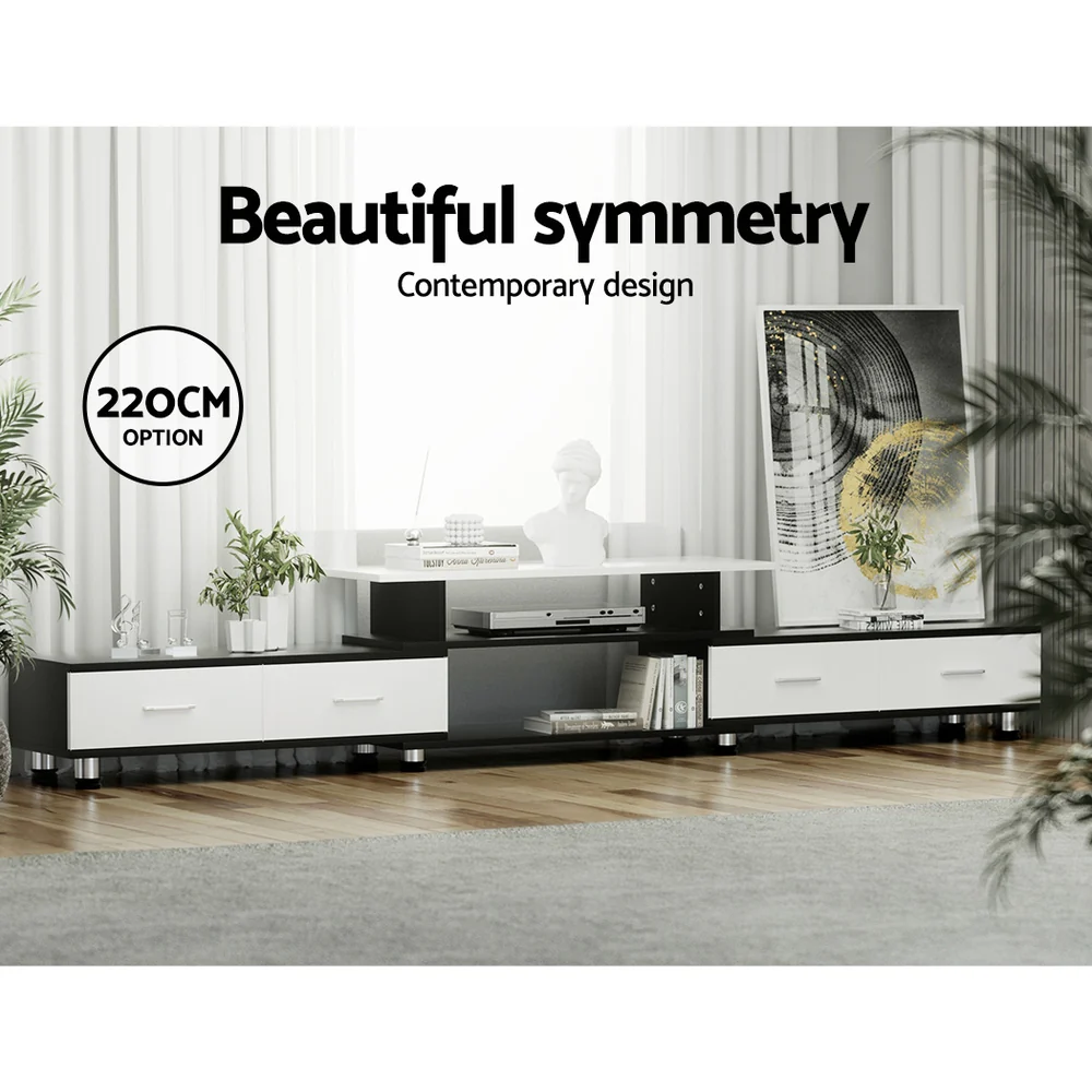 TV Cabinet Entertainment Unit Extendable 160CM To 220CM - Image 7