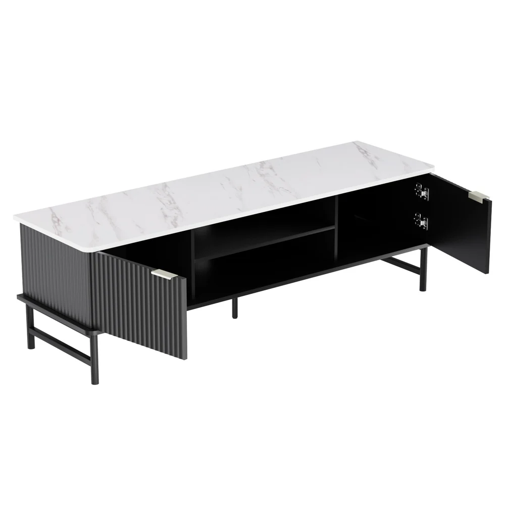 TV Cabinet Entertainment Unit Stand Storage 140CM - Image 4