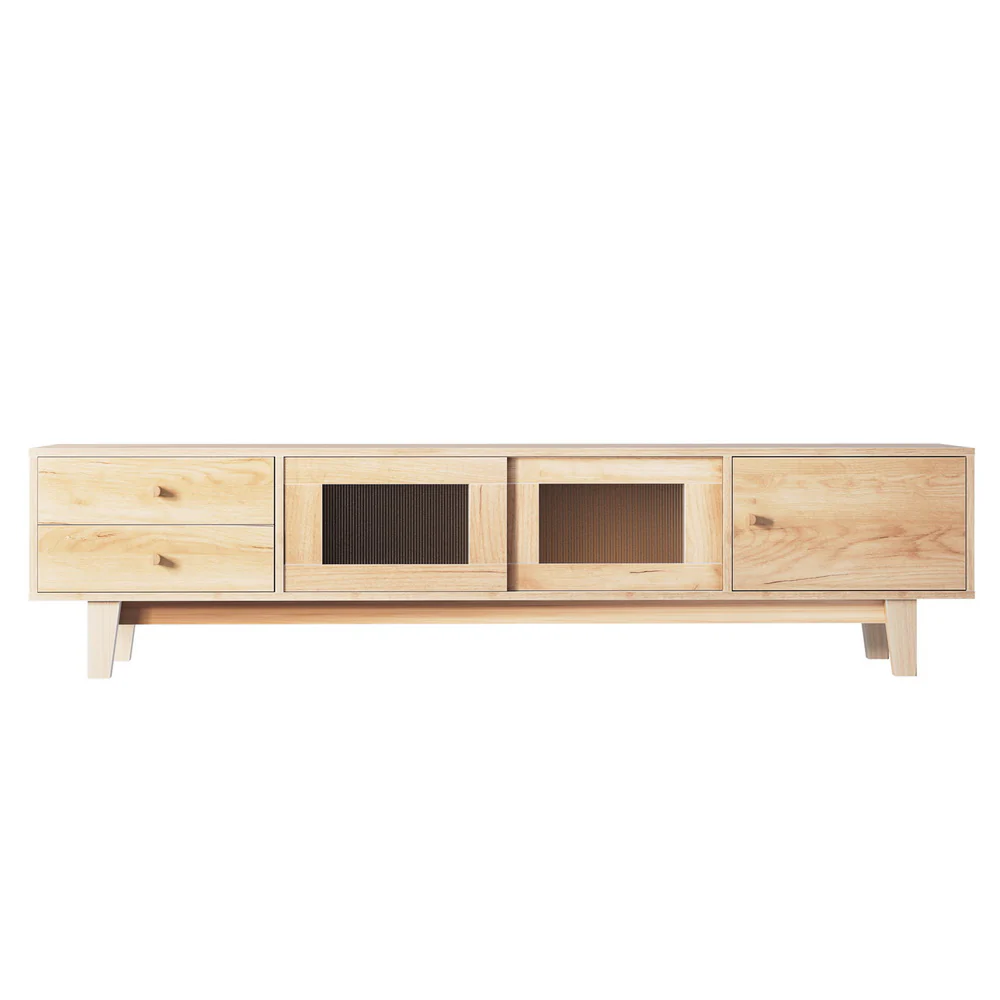TV Cabinet Entertainment Unit Stand Storage Drawer 180CM - Image 4