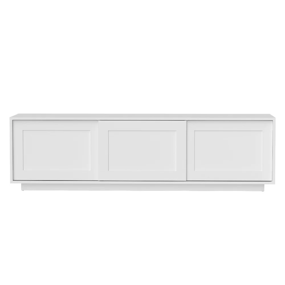 TV Unit Entertainment Unit Storage Cabinet 160cm White - Image 4