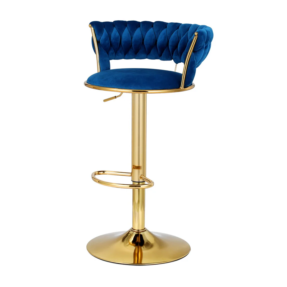 Vivien Clam Shell Bar Stool - Blue - Image 7