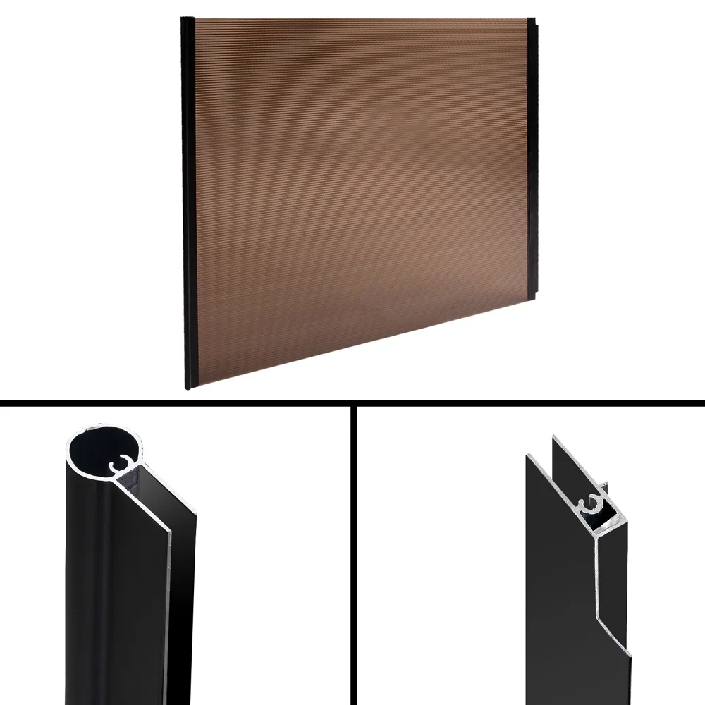 Window Awning Door Canopy 1m x 2m Brown - Image 5