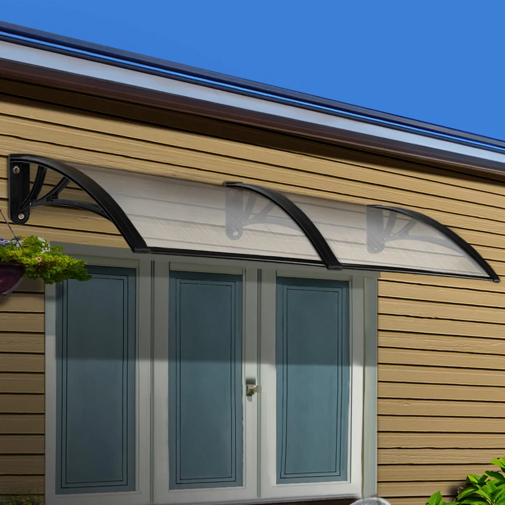 Window Door Awning 1mx2.4m Transparent - Image 7