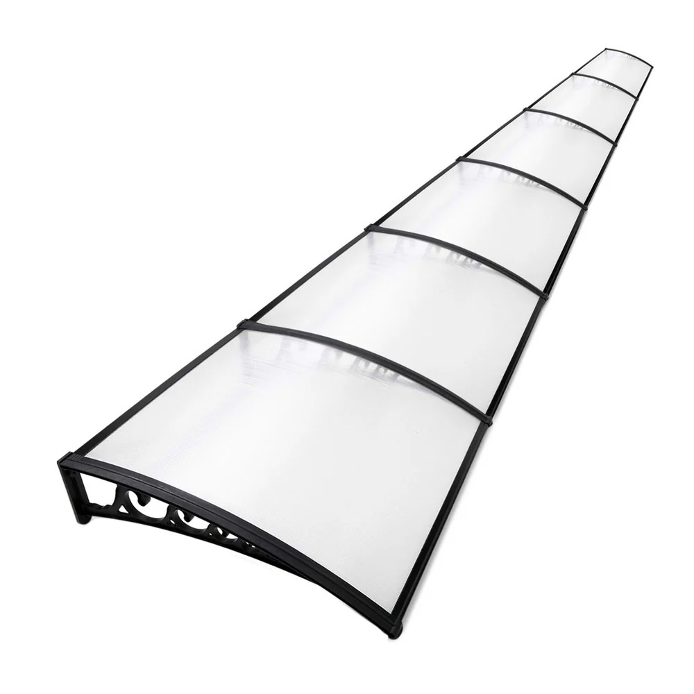 Window Door Awning 1mx6m Transparent Plastic Frame - Image 8