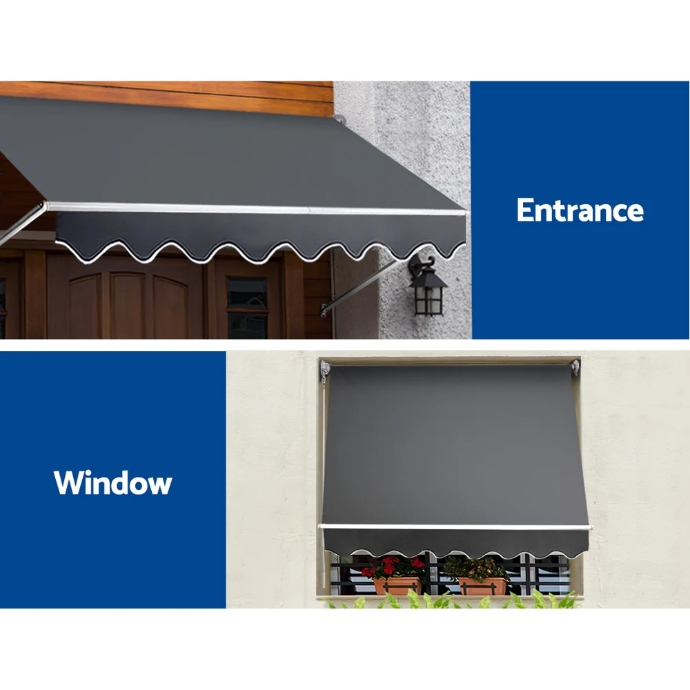 Window Fixed Pivot Arm Awning Outdoor Blinds Retractable Canopy1.8X2.1M - Image 5