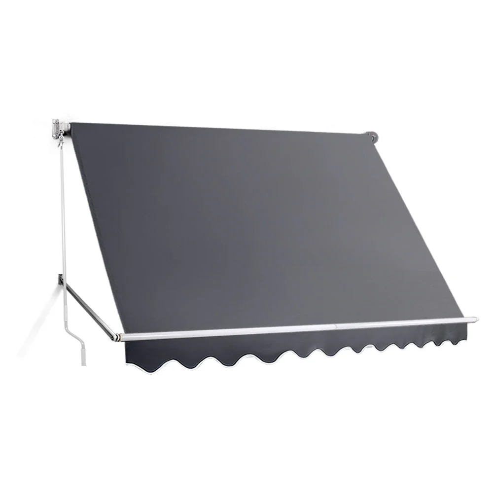 Window Fixed Pivot Arm Awning Patio Outdoor Blinds Retractable 2.8X2.1M